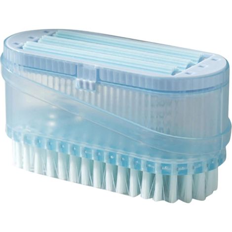 Box with Dishwashing Brush Portable ABS Plastic Foaming Soap (1/5)