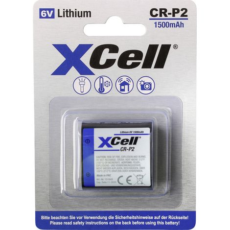 XCell  Fotobatterie CR-P 2 Lithium 1500 6.0 V 1 St.