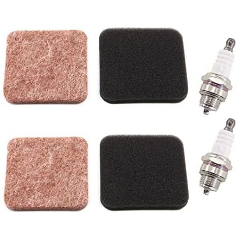 VURAHOME - 2 filtres à air avec bougie dallumage pour Stihl FS74 FS75 FS76 FS80 FS80R FS85 FS85R FS85RX BG72 BG75 Stihl HS75 HS80 HS85 HL75 HL75K FH75 HT70 HT75 KM80 KM85 Débroussailleuse (1/5)