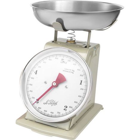 Báscula de cocina Le Parfait mechanical kitchen scale capacidad 5 kg bol acero (1/2)