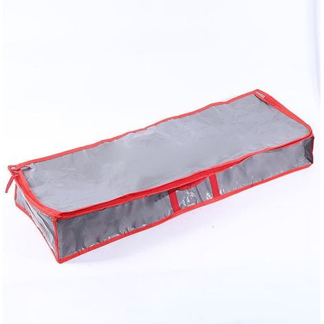 Boîte De Rangement Pour Ornements De Noël - Sac De Rangement Pour Papier Cadeau Avec Pochettes - Organisateur Pour Accessoires Festifs - 1 Pièce (1/4)