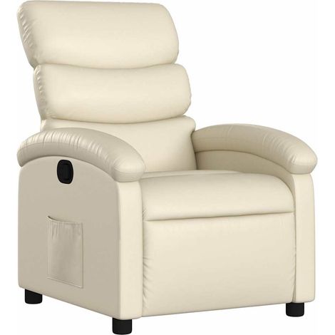 Maison Exclusive - Relaxsessel Creme Kunstleder