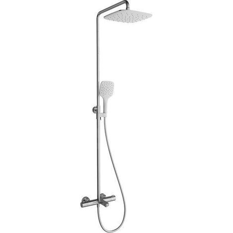 Ravak Termo - Set de douche 300, TE 092.00/150 avec thermostat de baignoire, 25 cm, blanc/chrome X070098 (1/2)