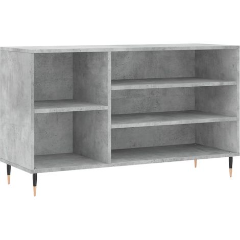 Maison Exclusive - Scarpiera Grigio Cemento 102x36x60 cm in Legno Multistrato