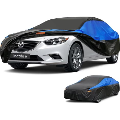 Bâche Voiture Exterieur Respirante, Compatible avec Mazda 6(2005-2024) Housse de Protection Voiture Extérieur, Toutes Saisons Peuvent Tout Gérer Contre Pluie Soleil Poussière.,Taille pour Mazda 6(2005 (1/5)