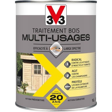 Traitements bois Multi-usages V33 Incolore 1L