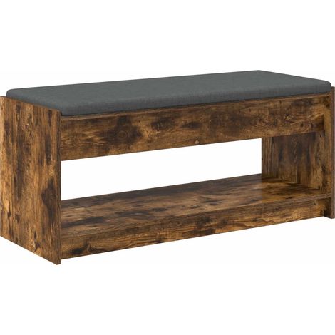 Panca per ingresso Quercia Affumicata 103 x 38 x 45 cm vidaXL
