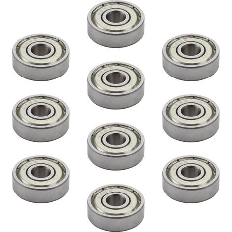 10 Stück Kugellager 626-2RS, 6 mm x 19 mm x 6 mm, Rillenkugellager, doppelt abgedichtet, Kohlenstoffstahl, vorgeschmiert, staub- und wasserbeständig (1/5)