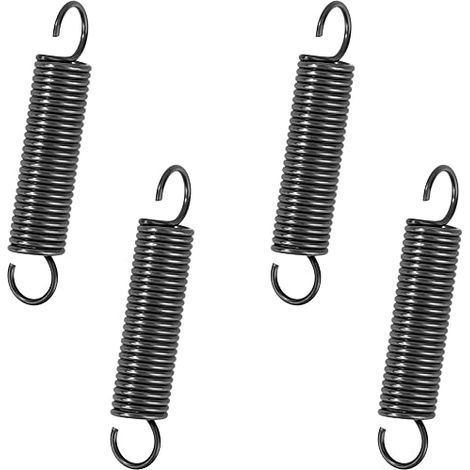 Ressort de Traction 50mm Ressorts de Tension avec Crochets à 90 Degrés Ressorts en Fil de piano Diamètre du Fil 1,2mm Diamètre Extérieur 10mm Force 3,2kg (1/2)
