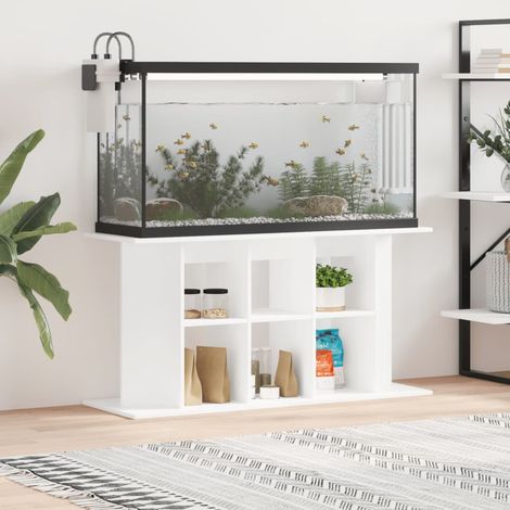 Meuble Aquariums Support Blanc 120 X 40 cm. 1 étagère Support solide et stable pour aquariums (1/5)