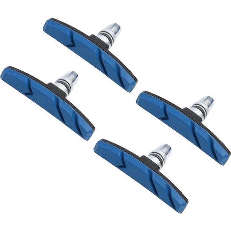 paires de patins de frein V-Brake pour vélo de route et VTT, accessoires de cyclisme pour système de frein V-Brake VTT (bleu)-4pcs-Blue (1/3)