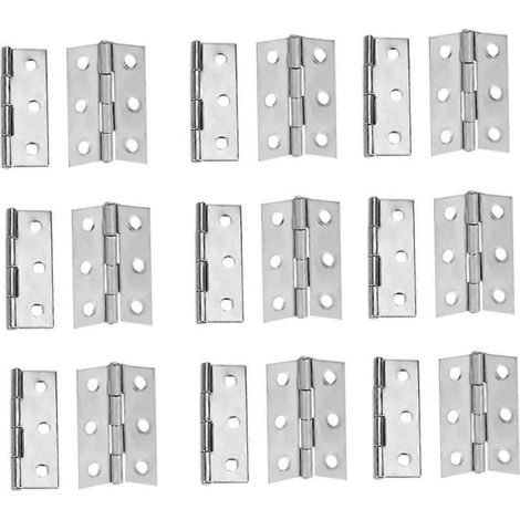 Gatuida Lot de 20 charnières robustes en acier pour meubles, fermeture en douceur (1/5)