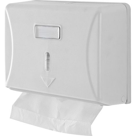 Distributore salviette piegate Z-V capienza 200 in ABS bianco