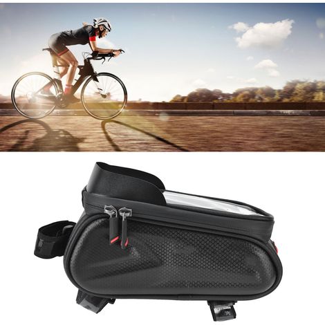 Wasserdichte Fahrradtasche für Mountainbikes und Rennräder, Touchscreen-Handyhalterung für Rahmen und Sattel, ideal für Outdoor-Sportarten und Radfahren. (1/5)