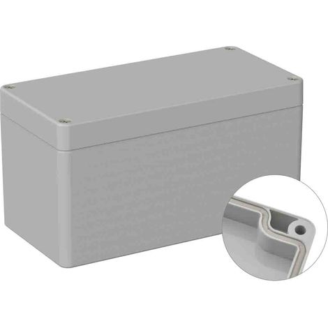 Boîtier à usage général RS PRO en ABS, 80 x 160 x 85mm, Gris IP66 ( Prix pour 1 ) (1/2)