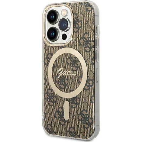 Guess GUHMP15LH4STW iPhone 15 Pro 6.1" marrone/custodia rigida marrone IML 4G MagSafe (1/5)