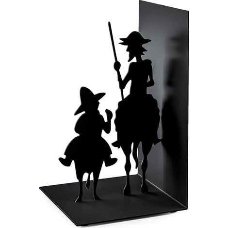 Don Quijote Serre-Livres en métal. Inspiré de l'oeuvre de Cervante