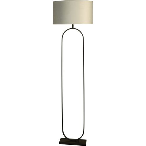 Lampadaire Modish Noir avec capuche grise - EU95101GY (1/3)