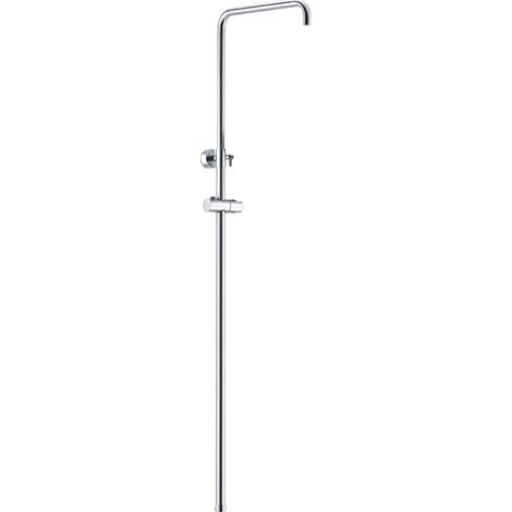 Barra de ducha con un diseño extensible de 115 cm a 165 cm de acabado cromado de Imex (1/2)