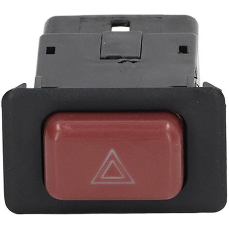 Aramox Interrupteur de Feux de Détresse, Interrupteur de Feux de Détresse Mb652291 Remplacement du Bouton Poussoir de la Lampe D'urgence pour Pajero Shogun V31 V32 V33