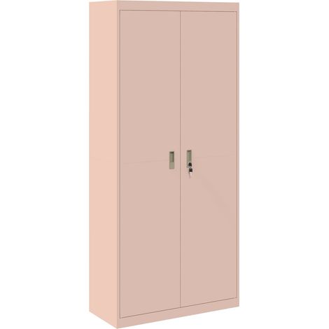 Aufbewahrungsschrank Rosa 90 x 40 x 200 cm Stahl vidaXL