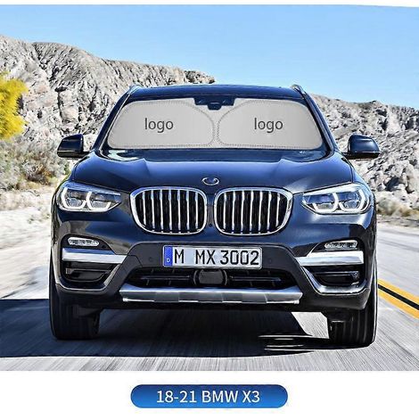 Pare-soleil avant pour BMW séries 1, 3, 5, X1, X3, X4, X5, X6, F10, F11, G30, G31, G20, F30, F31, F34. Toile pare-soleil d'été. Accessoires auto. 18-22 X3 (1/5)