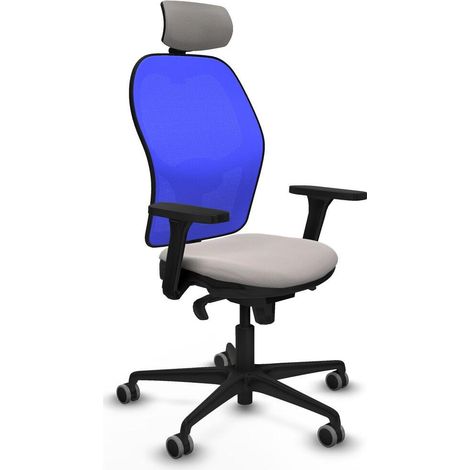 Piqueras-y-crespo Jorquera Chaise de bureau blanc cuir (1/3)