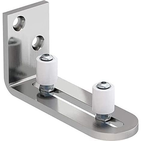 Adjustable floor guide, bottom guide for sliding wooden door/wall, stainless steel (1/5)