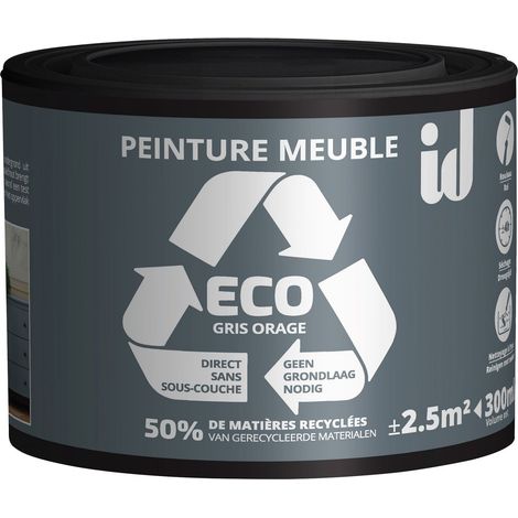 Peinture ECO  pour boiseries et meubles - gris orage 300ml - ID PARIS (1/3)