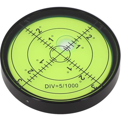 Niveau à Bulle Rond Acier Inoxydable 60mm pour robuste Niveau(B) (1/5)