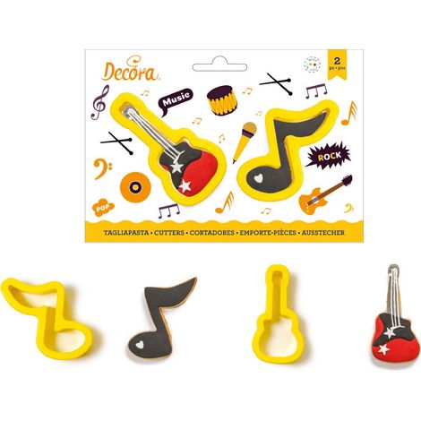 Taglierine per note musicali e chitarre, 2 pezzi.