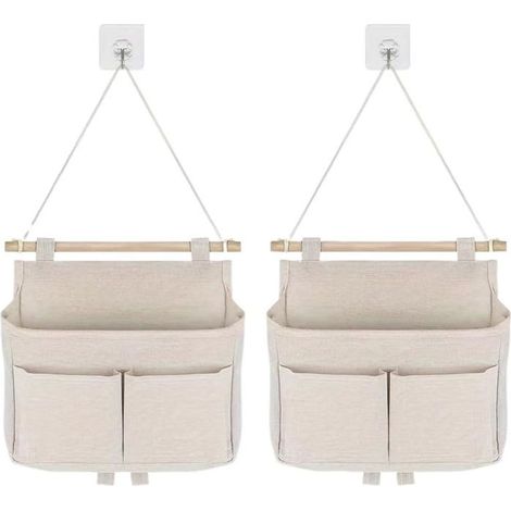 2Pcs Sac de Rangement Suspendu,organiseurs suspendus muraux,Organiseur de porte,Sac de rangement suspendu,Pliable Mural pour