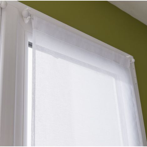 Paar Filterfenster Leo weiß, B.60 x H.90 cm Centrale Brico