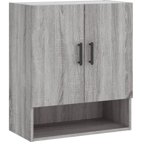 Maison Exclusive - Armadietto a Muro Grigio Sonoma 60x31x70cm in Legno Multistrato