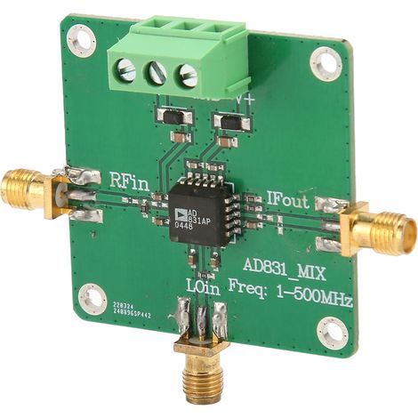 Module mélangeur RF haute fréquence AD831, convertisseur de fréquence monopuce professionnel 0,1‑500 MHz pour récepteur HF/VHF (1/5)