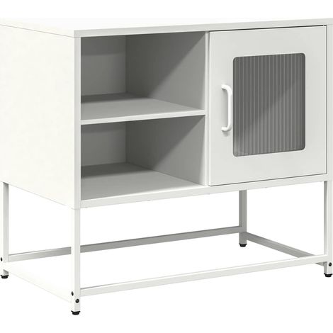 Maison Exclusive - TV-Schrank Weiß 68x39x60,5 cm Stahl