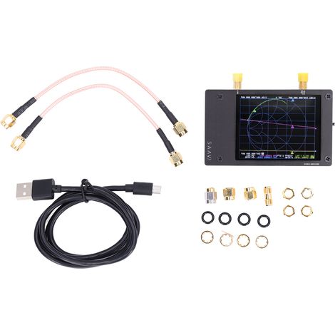 Analyseur de réseau vectoriel HF VHF UHF 50kHz-3GHz avec batterie intégrée, kit analyseur d'antenne ondes courtes (1/5)