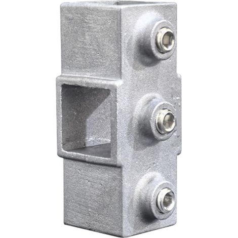 Connecteur de tube carré en alliage d'aluminium 30 x 30 mm - Joint fixe pour étagère de rangement - Accessoires de connecteur carré facile à installer (1/5)