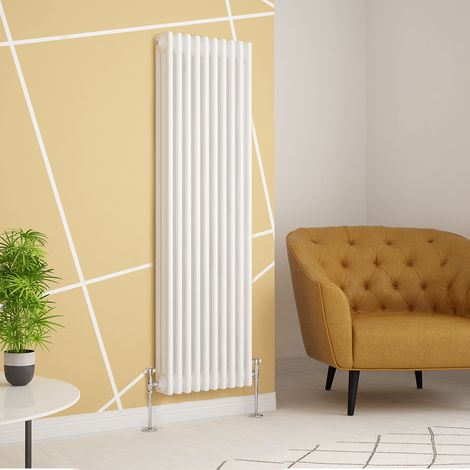 WarmeHaus Traditional Radiator White Triple Panel 1500x470mm (1/4)