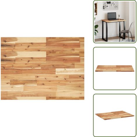 Encimera de tocador - vidaXL Encimera tocador baño madera acacia acabado aceite 100x60x2 cm - Muebles de baño