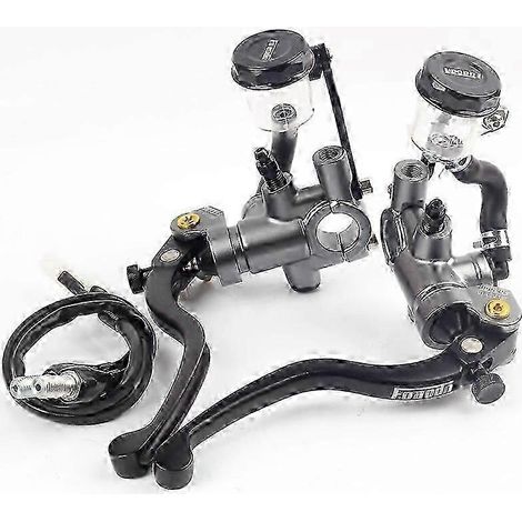 17,5 rcs Pompe de frein et d'embrayage Maître-cylindre Levier de guidon de moto Embrayage hydraulique Moteur de course pour 22 mm Honda Yamaha Suzuki (paire) (1/5)