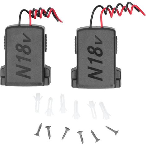 Adaptateur de Batterie, Support de Montage de Batterie, Dock Compatible avec Batterie M18, Connecteur de Montage D'alimentation 18V, Calibre 14, Robotique, Bricolage, 2 Jeux (1/5)