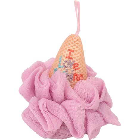 Éponge de douche/baignoire en forme de glace, maille fine, élastique, mousse dense et confortable, pour le corps, pour femmes et hommes. (1/5)