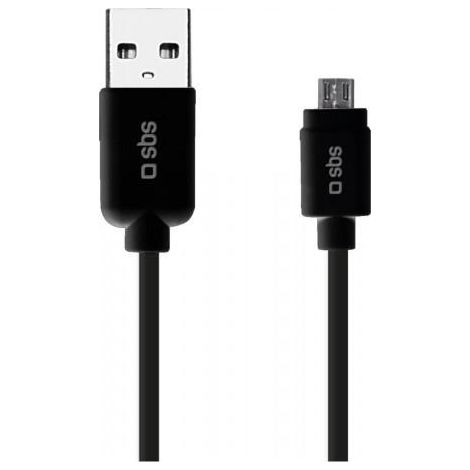 SBS 1m USB2.0/MicroUSB cavo USB USB A Micro-USB A Nero (1/5)