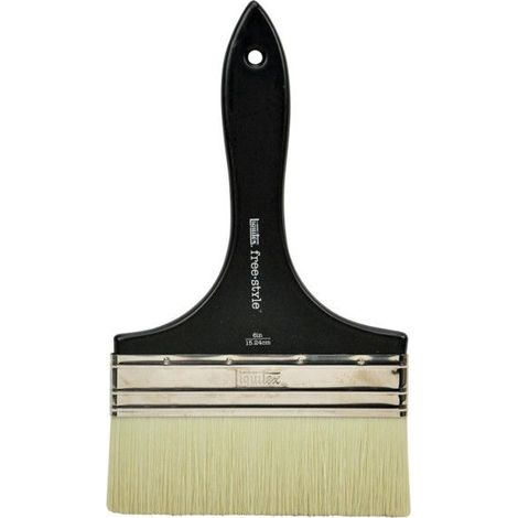 Brosse free style en poils synthétiques - Liquitex - Plate manche court Large 15 cm