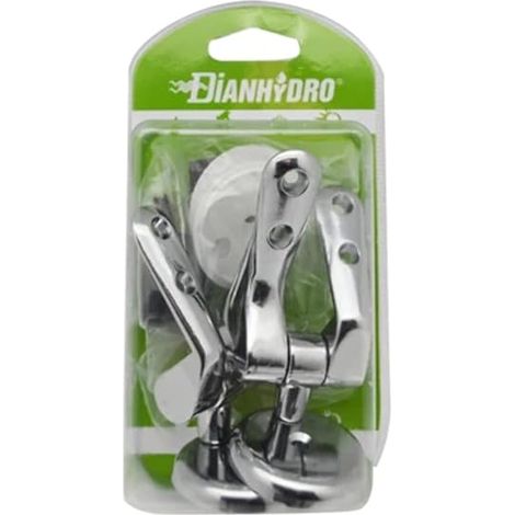 Dian CERNIERE IN ACCIAIO MODELLO AD ESPANSIONE PER SEDILI IN LEGNO BLISTER - Cromate