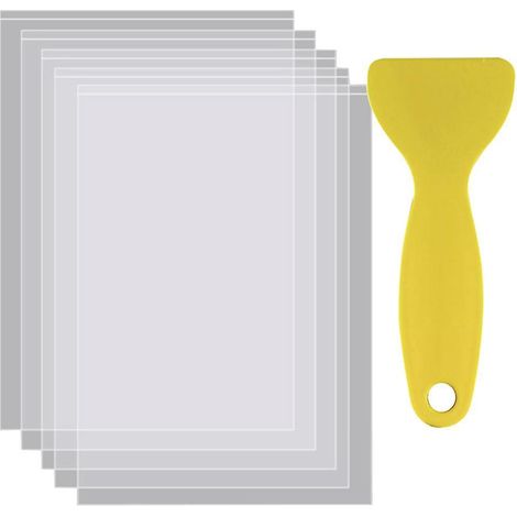 Lot de 6 films de démoulage FEP pour imprimante 3D UV, 140 x 200 mm, épaisseur 0,15 mm, avec spatule (1/4)