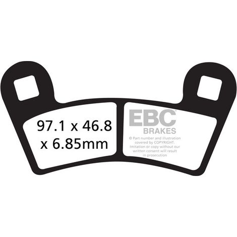 EBC FA456R Bremsbeläge (Satz für 1 Bremsscheibe) (entspricht PROX 37.167102)