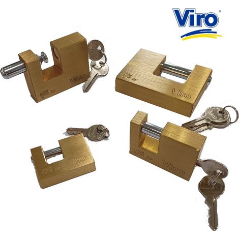 LUCCHETTO FAI BY VIRO PER SERRANDA  MISURE CORPO 60 MM X 45 MM X 17 MM  -  ALLOGGIAMENTO OCCHIOLO 18 MM X 12 MM