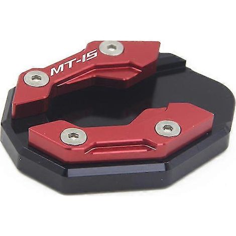 CNC-Motorrad-Seitenständer-Verlängerungsplatte für Yamaha Nmax 155, Xmax 300 und MT15 (2015–2021) – Rot